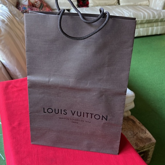 Paper GIFT BAG. From LV. Brown. - Picture 4 of 7